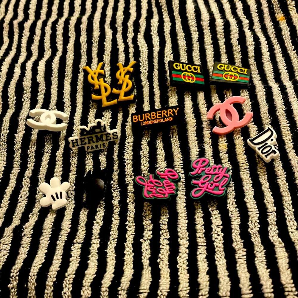 Crocs designer inspired PVC shoe charms